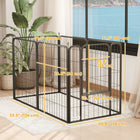 PawHut - Parc pliable pour chien 6 panneaux avec porte et sangle - 31,5 po L-Comprend six piquets de sol pour une stabilité accrue