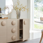 Modway - Sonnet 57" Armoire de rangement de buffet - Ash-Étagères ajustables