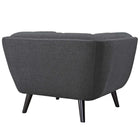 Modway - Bestow Tissu rembourré Fauteuil - Gris-Rembourrage en mousse dense et de soutien