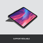 Logitech - Étui clavier Combo Touch pour iPad A16/ 10.9" (10e génération) - Anglais - Gris Oxford-Quatre modes: Soyez plus productif où que vous soyez grâce à quatre modes d'utilisation distincts: saisie, lecture, dessin et affichage