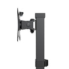 Kanto - Support de bureau universel pour moniteur - Hauteur réglable - Rotation à 360 degrés - Noir-Pivotement à 30° vers la gauche ou vers la droite