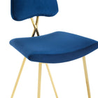 Modway - Ponder Performance Velvet Tabouret de bar - Marine-8