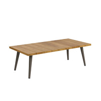 Modway - Meadow Terrasse extérieure Bois de teck Table basse - Taupe naturel-Table basse extérieure sur patio