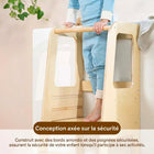 MotionGrey - Tour d’apprentissage Blessy pour tout-petits - Tour d’observation réglable pour cuisine avec barre de sécurité - Bois-Fabriqué en bois certifié FSC pour une durabilité accrue tout en respectant l’environnement