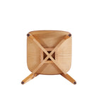 Manhattan Comfort - Ensemble de 4 chaises de salle à manger Versailles 18,5 po dossier rond style industriel chic - Nature-10