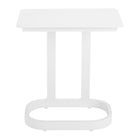 Zuo - Friss Table d’appoint - Blanc-Acier thermolaqué durable au fini moderne et raffiné