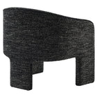 Modway - Greer Tissu Boucle Rembourré Fauteuil d’accent - Charbon de bois-Arrivée entièrement assemblée
