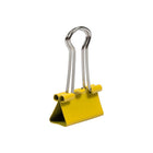 JAM Paper - Pinces à reliure colourées - petites - 19 mm (3/4 po) - jaunes - paquet de 25-Taille : Petit 0,75 pouce (19 mm) | Reprennent facilement leur forme une fois retirés