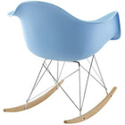 Modway - Rocker Plastique Chaise longue - Bleu-Capacité de poids de la chaise - 286 lb