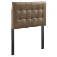 Modway - Lily Cuir végane Tête de lit taille jumelle, Champignon-Rembourrage en faux cuir