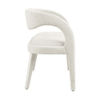 Modway - Pinnacle Tissu Boucle Banc d’accent - Ivoire-Assemblée requise