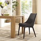 Modway - Viscount Tissu Chaise à manger - Brown-Pieds en caoutchouc massif