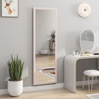 HOMCOM - Miroir pleine longueur - 21 po l x 64 po H - rose-Couleur : blanc, rose 