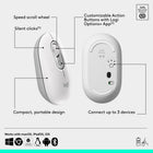 Logitech - Pop Icon ensemble clavier et souris Bluetooth - Blanc cassé-Optez pour la durée: la souris sans fil a une autonomie de 2 ans, tandis que le clavier a une autonomie de 3 ans, les deux disposent de modes de mise en veille automatique à économie d’énergie pour prolonger l’utilisation, les piles sont incluses
