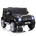Aosom - Mercedes-benz g500 licensed 12v voiture électrique pour enfants - noir-Apparence réaliste de la voiture, klaxon, musique, phares lumineux, design profilé et 2 portes ouvrables 