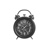 Monarch Specialties - Horloge - 12 po Rond - Mécanisme D'Engrenage - Noir - Transitionnel-Une élégante horloge de table ronde de 12 pouces d'inspiration vintage, dotée d'un mécanisme unique à engrenages mobiles et d'une finition noire sophistiquée