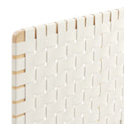 Modway - Sparta Tissage Cuir végane Tête de lit King, Beige naturel-Assemblée requise