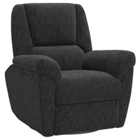 HOMCOM - Fauteuil inclinable électrique avec ports USB - noir-Tissu chenille doux et rembourrage épais pour un confort optimal   