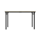 Ceha Canada - Table pliante KMH - 28 po H x 47 po L x  27.5 po l - Noir-PLAN DE TABLE RÉSISTANT AUX RAYURES : Un dessus de 1 po d'épaisseur en MFC (panneau de particules mélaminé) assure une durabilité prolongée et une protection contre les rayures