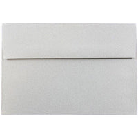 JAM Paper Enveloppes d'invitation pour passeport A8 - 5,5 x 8,125 po - Argent granit recyclé - Paquet de 50 (CPPT755I)- Couleur: Granit