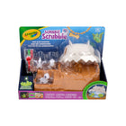 Crayola - Ensemble Mont des luminosaures Scribble Scrubbie-Mont des luminosaures scribble scrubbie : comprend 4 bébés dinosaures luisants, 3 marqueurs, 1 brosse et 1 mont lumineux à catapulte qui fonctionne à piles