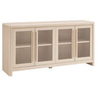 Modway - Evren 4 portes Vitrine de rangement sur le buffet - Ash-Portes à panneaux de verre