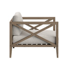 Modway - Northlake Terrasse extérieure Teck Fauteuil, Caillou-Glissières de plancher sans marquage