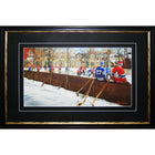 Pick Up Game par Michel Lapensee - Impression encadree - 31" x 22"-Impression d'art de haute qualité avec passe-partout et encadrement professionnel