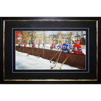 Pick Up Game par Michel Lapensee - Impression encadree - 31" x 22"-Impression d'art de haute qualité avec passe-partout et encadrement professionnel