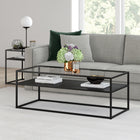 Hudson&Canal - Table basse rectangulaire Ada 46"L - Bronze noirci-Caractéristiques assemblage facile