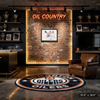 Leon Draisaitl Oilers 2025 SCF OT Winning Goal Shot -H - Toile encadree - 31" x 22"-Dimensions finales: 31.5x22.5