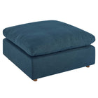 Modway - Commix Duvet Rempli Trop Rempli Ottoman - Azure-Ottoman moderne contemporain