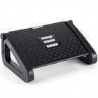 ShoppingAll - Repose-pieds sous le bureau pour le bureau avec rouleau de massage, réglage de l’angle sur 6 niveaux - noir-Contrairement aux repose-pieds standard, ce modèle dispose de 6 fentes de hauteur réglables, vous permettant d'ajuster avec précision l'élévation et l'angle pour trouver la position absolument parfaite pour votre corps.