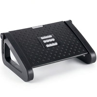 ShoppingAll - Repose-pieds sous le bureau pour le bureau avec rouleau de massage, réglage de l’angle sur 6 niveaux - noir-Contrairement aux repose-pieds standard, ce modèle dispose de 6 fentes de hauteur réglables, vous permettant d'ajuster avec précision l'élévation et l'angle pour trouver la position absolument parfaite pour votre corps.