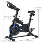 Soozier - Vélo D’Exercice Stationnaire Vertical Réglable Avec Écran Lcd - Noir-La résistance peut être facilement ajustée en tournant le bouton, appuyer sur le bouton de résistance sert de frein d'urgence  