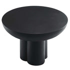 Modway - Caspian Béton rond Table basse - Noir-Assemblée requise