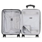 Travelpro - Odyssey 19.5 po Valise de Cabine Rigide à Roulettes Pivotantes - Noir-Un panneau de séparation à fermeture éclair et une poche intégrée pour accessoires permettent de ranger et de sécuriser le contenu