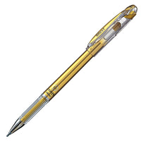 Slicci - Stylo à bille roulante à encre gel ultra lisse - 0,8 mm - or-Stylo à bille roulante à encre gel métallique ultra lisse