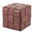 Zuo - Zare Pouf - Brun-Moelleux et durable avec texture confortable et raffinée