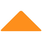 JAM Paper - Rouleaux d'étiquettes standard - triangle - 1 1/4 x 2 1/2 - orange fluo - 125 étiquettes/rouleau-Taille : Triangle (1 1/4 x 2 1/2 pouces) | Les étiquettes imprimables sont faciles à créer et à personnaliser.