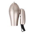 Aria - Mini Sèche-cheveux - Or brossé-Accessoires de coiffage doubles : Comprend un mini diffuseur pour les boucles naturelles et une buse concentratrice pour des styles lisses et raides