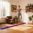 Soozier - poutre d’équilibre pliante 7 pi, violet-Profil bas et surface en suédine antidérapante réduisant les risques lors des chutes sur un tapis