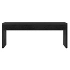 Hudson&Canal - Table basse rectangulaire Lawrence , 48 po de largeur, grain noir-La table est fabriquée à partir de matériaux MDF et PVC de haute qualité et durables