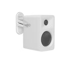 Kanto - Supports muraux universels pour enceintes satellites - Blanc-Conçu pour les haut-parleurs avec filetage arrière 1/4”-20