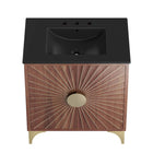 Modway - Daylight 30" Vanette de salle de bain - Noyer noir-Assemblée requise