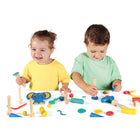 JOVI - Coffret école bébé pâte à modeler Plastilina - 20 barres/9 tampons-8