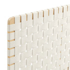 Modway - Sparta Tissage Cuir végane Tête de lit Queen, Beige naturel-Assemblée requise