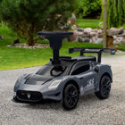 Qaba - Maserati GT2 voiture à glisser bébé homologuée sit to stand - gris-Fabriqué en PP sûr et en acier 