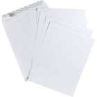 Staples - Enveloppes blanches pour catalogue, 10 po x 13 po, bte/100, avec b-Fermeture QuickStrip –  rapide et facile à utiliser, il suffit de retirer la languette et de rabattre pour fermer