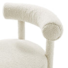 Modway - Toulouse Tissu Boucle Chaise à manger - Ivoire-9